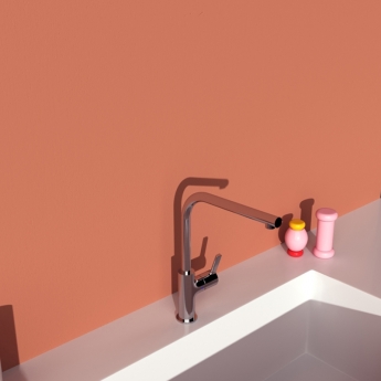 Ideal Standard Gusto L-Shape Kitchen Sink Mixer Tap - Chrome