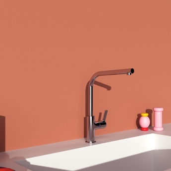 Ideal Standard Gusto L-Shape Kitchen Sink Mixer Tap - Chrome