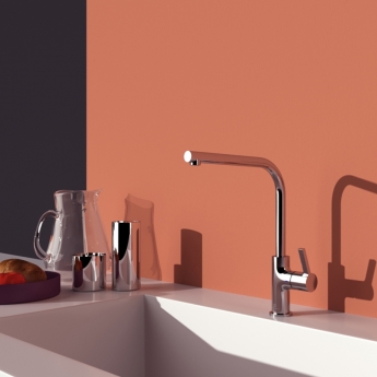 Ideal Standard Gusto L-Shape Kitchen Sink Mixer Tap - Chrome