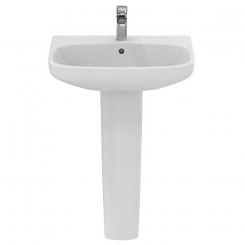 Ideal Standard I.Life A Basin and Full Pedestal 600mm Wide - 1 Tap Hole
