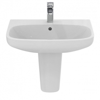Ideal Standard I.Life A Basin and Semi Pedestal 600mm Wide - 1 Tap Hole