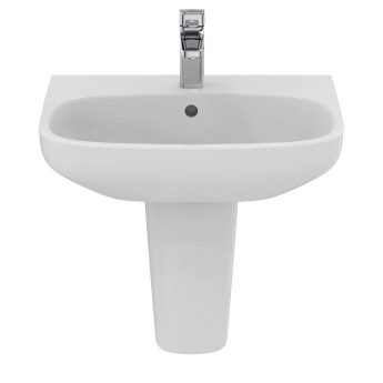 Ideal Standard I.Life A Basin and Semi Pedestal 550mm Wide - 1 Tap Hole