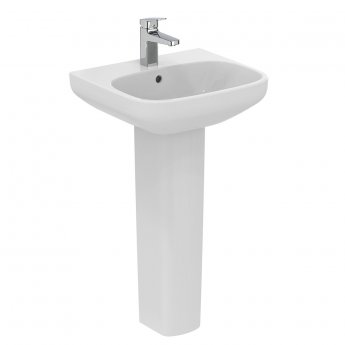 Ideal Standard I.Life A Basin and Full Pedestal 500mm Wide - 1 Tap Hole