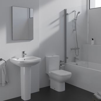 Ideal Standard I.Life A Basin and Full Pedestal 500mm Wide - 1 Tap Hole | Product Image