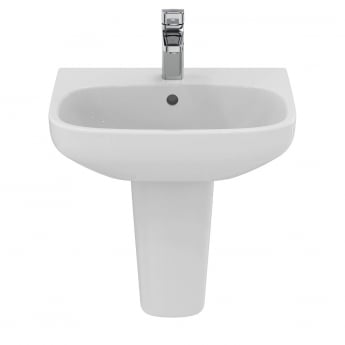 Ideal Standard I.Life A Basin and Semi Pedestal 500mm Wide - 1 Tap Hole