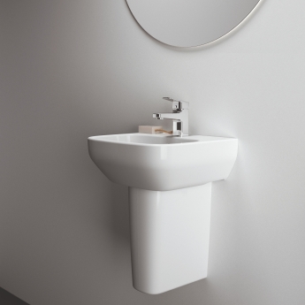 Ideal Standard I.Life A Basin and Semi Pedestal 500mm Wide - 1 Tap Hole | Product Image