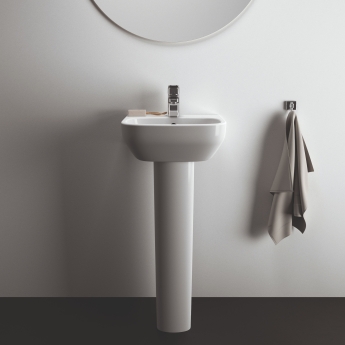 Ideal Standard I.Life A Basin and Full Pedestal 400mm Wide - 1 Tap Hole | Product Image
