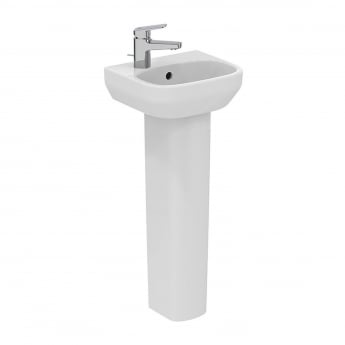 Ideal Standard I.Life A Basin and Full Pedestal 350mm Wide - 1 LH Tap Hole