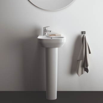 Ideal Standard I.Life A Basin and Full Pedestal 350mm Wide - 1 LH Tap Hole | Product Image