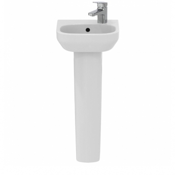 Ideal Standard I.Life A Basin and Full Pedestal 350mm Wide - 1 RH Tap Hole