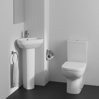 Ideal Standard I.Life A Corner Handrinse Basin with Full Pedestal 400mm Wide - 1 Tap Hole | Product Image
