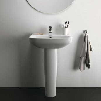Ideal Standard I.Life A Basin and Full Pedestal 550mm Wide - 1 Tap Hole
