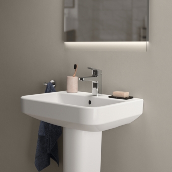 Ideal Standard I.Life B Basin and Full Pedestal 550mm Wide - 1 Tap Hole