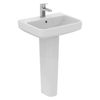 Ideal Standard I.Life B Basin and Full Pedestal 550mm Wide - 1 Tap Hole