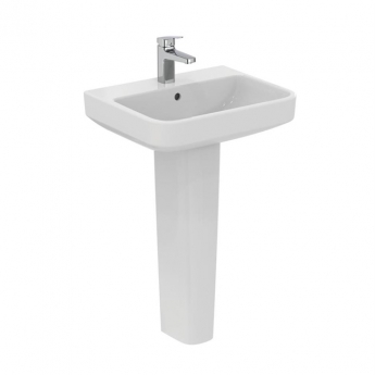 Ideal Standard I.Life B Basin and Full Pedestal 550mm Wide - 1 Tap Hole