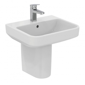 Ideal Standard I.Life B Basin and Semi Pedestal 500mm Wide - 1 Tap Hole