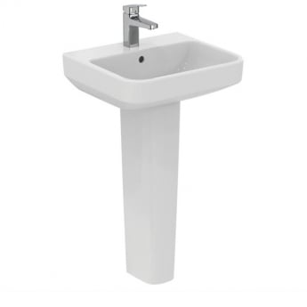 Ideal Standard I.Life B Basin and Full Pedestal 500mm Wide - 1 Tap Hole