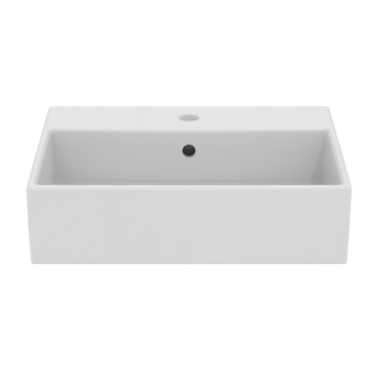 Ideal Standard I.Life B Vessel Sit-On Countertop Basin with Overflow 500mm Wide - White | Product Image