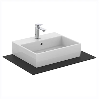 Ideal Standard I.Life B Vessel Sit-On Countertop Basin with Overflow 500mm Wide - White | Product Image