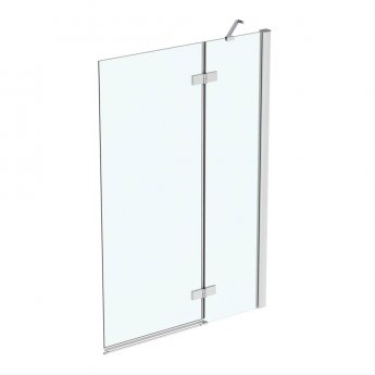 Ideal Standard I.Life Hinged RH Bathscreen with Fixed Panel 1500mm High x 1000mm Wide 8mm Glass - Bright Silver