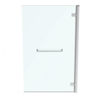 Ideal Standard I.Life Hinged RH Bathscreen with Towel Rail 1500mm High x 900mm Wide 8mm Glass - Bright Silver