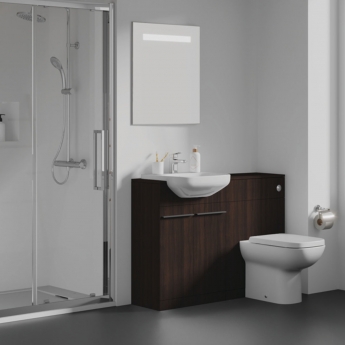 Ideal Standard I.Life Back to Wall WC Toilet Unit 600mm Wide - Coffee Oak