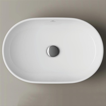 Ideal Standard I.Life O Vessel Oval Sit-On Countertop Basin 550mm Wide - White | Product Image