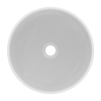 Ideal Standard I.Life O Vessel Round Sit-On Countertop Basin 400mm Wide - White | Product Image