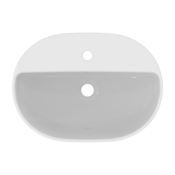 Ideal Standard I.Life O Vessel Sit-On Countertop Basin 550mm Wide - White | Product Image