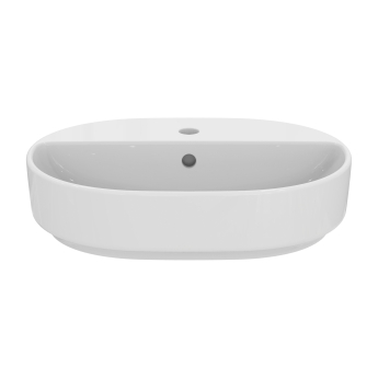Ideal Standard I.Life O Vessel Sit-On Countertop Basin 550mm Wide - White | Product Image