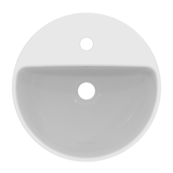 Ideal Standard I.Life O Vessel Sit-On Countertop Basin 400mm Wide - White | Product Image