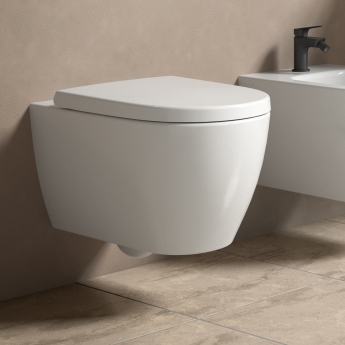 Ideal Standard I.Life O HydroTwist Rimless Wall Hung Toilet (inc Soft Close Seat) | Product Image