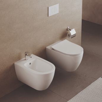 Ideal Standard I.Life O Rimless Wall Hung Toilet (inc Soft Close Slim Seat) | Product Image