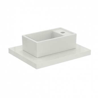 Ideal Standard I.Life S Countertop Vessel Basin 370mm Wide 1 Tap Hole - White