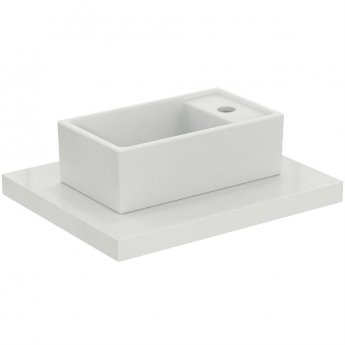 Ideal Standard I.Life S Countertop Vessel Basin 370mm Wide 1 Tap Hole - White