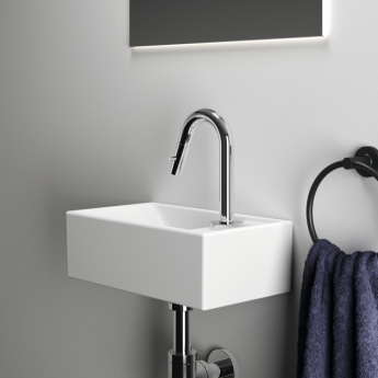 Ideal Standard I.Life S Vessel Washbasin 370mm Wide Right Hand - 1 Hap Hole