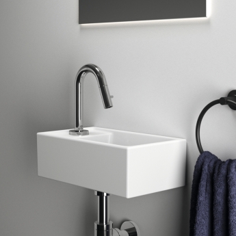 Ideal Standard I.Life S Vessel Washbasin 370mm Wide Left Hand - 1 Hap Hole | Product Image
