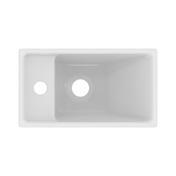 Ideal Standard I.Life S Vessel Washbasin 370mm Wide Left Hand - 1 Hap Hole | Product Image