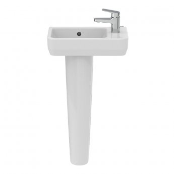 Ideal Standard I.Life S Compact Basin and Full Pedestal 450mm Wide - 1 Tap Hole