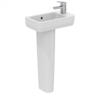 Ideal Standard I.Life S Compact Basin and Full Pedestal 450mm Wide - 1 Tap Hole