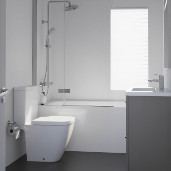 Ideal Standard I.Life S Rimless Compact Close Couple Toilet with 6/4 Litre Push Button Cistern - Soft Close Seat