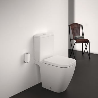 Ideal Standard I.Life S Rimless Compact Close Couple Toilet with 4/2.6 Litre Push Button Cistern - Soft Close Seat