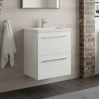 Ideal Standard i.Life S 600mm 2-Drawer Wall Hung Vanity Unit | Product Image