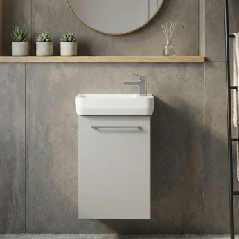 Ideal Standard i.Life S Guest 450mm 1-Door Wall Hung Vanity Unit | Product Image