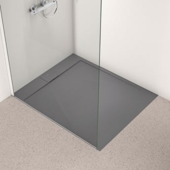 Ideal Standard I.Life Ultra Flat Rectangular Shower Tray 1200mm x 1000mm - Concrete Grey