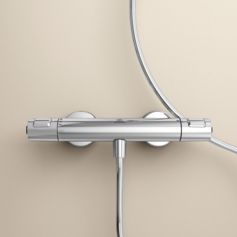 Ideal Standard Ceratherm T25 Bar Shower Valve Bottom Outlet - Chrome