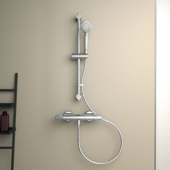 Ideal Standard Ceratherm T25 Bar Shower Valve Bottom Outlet - Chrome