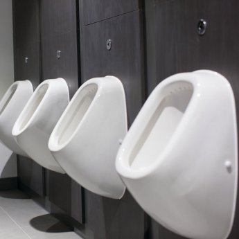 Ideal Standard Jasper Morrison Bowl Rim Flush Fully Concealed Urinal 355mm Wide White