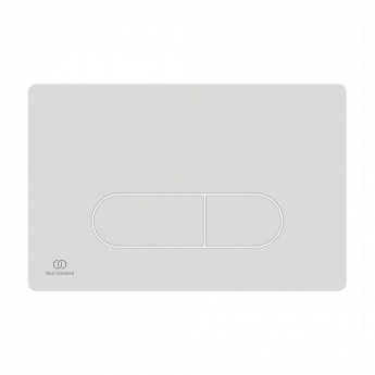 Ideal Standard Oleas P1 Pneumatic Dual Flush Plate - White | Product Image