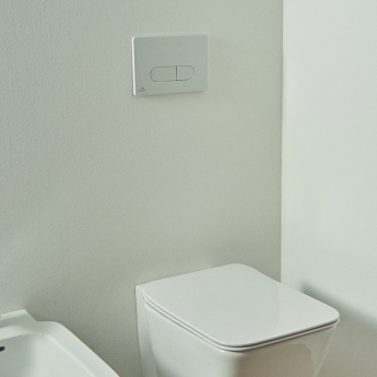 Ideal Standard Oleas M1 Mechanical Dual Flush Plate - White | Product Image
